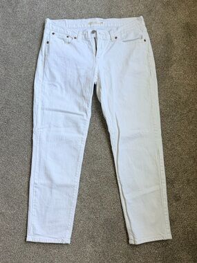 Levi's White Women's Boyfriend Jeans
